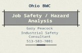 Job Safety / Hazard Analysis Gary Peacock Industrial Safety Consultant 513-583-7081 Ohio BWC.
