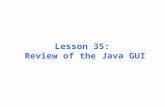 Lesson 35: Review of the Java GUI. The JFrame, Container and JButton.