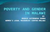 BY MAGGIE KATHEWERA BANDA WOMEN’S LEGAL RESOURCES CENTRE-MALAWI 1.