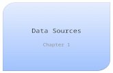 Data Sources Chapter 1. Introduction This presentation covers the following: – Primary and Secondary sources of information – Advantages and Disadvantages.