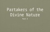 1 Partakers of the Divine Nature Part 3. 2 London Bridge.