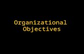 Organizational Objectives. The Importance of objectives Give businesses a sense of direction, purpose and unity Form the foundation of business decision.