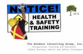 The Windsor Consulting Group, Inc. Occupational Training and Education Global Business Health and Safety Strategies WCG.