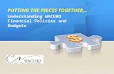 Understanding WACUHO Financial Policies and Budgets PUTTING THE PIECES TOGETHER…