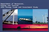 Department of Resources, Energy and Tourism APEC Energy Trade and Investment Study.