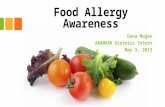 Food Allergy Awareness Dana Magee ARAMARK Dietetic Intern May 3, 2013.