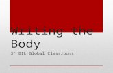 Writing the Body 3º BIL Global Classrooms. “Hamburger” Organizer.