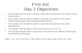 First Aid Day 2 Objectives The student will be able to define, describe and perform the initial Victim Assessment The student will be able to define, describe.