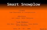 May05-04 Smart Snowplow Client Iowa Department of Transportation Advisors John Lamont, Ralph Patterson Team Members Keli Meir, Steve Saltzman, Jason Smolka,