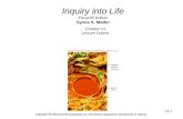14-1 Inquiry into Life Eleventh Edition Sylvia S. Mader Chapter 14 Lecture Outline Copyright The McGraw-Hill Companies, Inc. Permission required for reproduction.