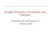 Design Principles, Guidelines and Theories Shneiderman and Plaisant, 2 Nielsen, Neil.