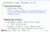 1 3/22/2004 Allegro Free Viewer 15.0  Installation Download from  bd/downloads/allegroviewers/index.aspx .