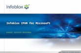 © 2007 Infoblox Inc. All Rights Reserved. Infoblox IPAM for Microsoft Expert Session Workshop.
