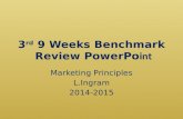 3 rd 9 Weeks Benchmark Review PowerPo int Marketing Principles L.Ingram 2014-2015.