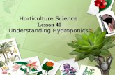 Horticulture Science Lesson 40 Understanding Hydroponics.