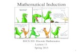 Mathematical Induction EECS 203: Discrete Mathematics Lecture 11 Spring 2015 1.