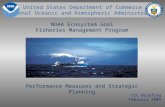 United States Department of Commerce National Oceanic and Atmospheric Administration NOAA Ecosystem Goal Fisheries Management Program CCC Briefing February.
