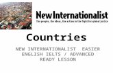 Countries NEW INTERNATIONALIST EASIER ENGLISH IELTS / ADVANCED READY LESSON.