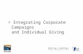 > Integrating Corporate Campaigns and Individual Giving.