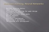 Machine learning basics  Types of learning  Principles of learning for game design  Learning Distinctions  How the (natural) brain works  Neural.