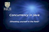 Concurrency in Java (Shooting yourself in the foot) n.