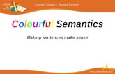 Colourful Semantics Making sentences make sense.