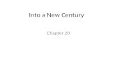 Into a New Century Chapter 20. The Computer & Technology Revolution pages 656-660 ComputersCommunicationGlobalization Rivalry during WWII led to first.