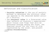 Security Valuation Chapter 35 Tools & Techniques of Investment Planning Copyright 2007, The National Underwriter Company1 Definition and Classification.