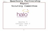 Quarterly Partnership Report Scrutiny Committee Quarter 3 Contract Year 2 2013 /14 Item 4 Appendix 1 26.