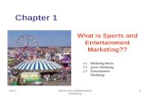 Unit 1Sports and Entertainment Marketing 1 Chapter 1 What is Sports and Entertainment Marketing?? 1.1 Marketing Basics 1.2 Sports Marketing 1.3 Entertainment