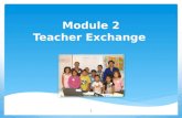 Module 2 Teacher Exchange 1. Background and Overview 2.