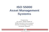 Leaders in Asset Management ISO 55000 Asset Management Systems 1 Prepared by Jim Dieter, MIAM CPPM CF NPMA Executive Vice President Director of Strategic.