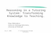 July 6, 20047 th International Protégé Conference Reasoning in a Tutoring System: Transforming Knowledge to Teaching. Olga Medvedeva Center for Pathology.
