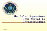 7/28/2008 The Solar Superstorm (SS) Threat to Infrastructure.