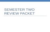 SEMESTER TWO REVIEW PACKET. UNIT NINE: STATES OF MATTER.