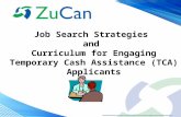 Job Search Strategies and Curriculum for Engaging Temporary Cash Assistance (TCA) Applicants.