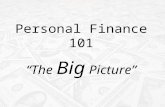 Personal Finance 101 “The Big Picture”. Section 1 Big Picture Basics.