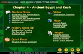 Chapter 4 – Ancient Egypt and Kush Section Notes Geography and Ancient Egypt The Old Kingdom The Middle and New Kingdoms Egyptian Achievements Ancient.