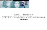 Sem1 - Module 9 TCP/IP Protocol Suite and IP Addressing Review.