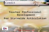 Www.atctexas.org Teacher Professional Development For Statewide Articulation Advanced Technical Credit.