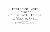 Promoting your Business: Online and Offline Strategies Matt Hettche, Christopher Newport University David Hoegerman, Vectec.