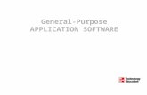 General-Purpose APPLICATION SOFTWARE. -2 Competencies Discuss common features of most software applications Discuss word processors and word processing.