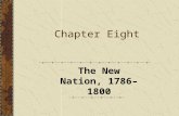 Chapter Eight The New Nation, 1786–1800. Part One Introduction.