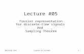 Meiling chensignals & systems1 Lecture #05 Fourier representation for discrete-time signals And Sampling Theorem