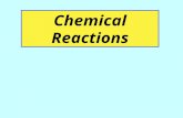 Chemical Reactions. I. What is a chemical reaction? Definition: the process by which one or more substances are rearranged to form different substances.