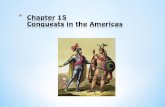 Analyze the results of the first encounters between the Spanish and Native Americans. Explain how Cortés and Pizarro gained control of the Aztec and Inca.