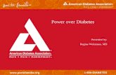 Www.  1-800-DIABETES Power over Diabetes Presented by: Regina Weitzman, MD