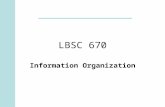 LBSC 670 Information Organization. Today Guest Speaker –Jeremy York – HathiTrust Classification Thoughts and CV –Overview & History –Related concepts.