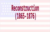 Westward Expansion / Indian Relations The “R’s” of Reconstruction Restoration - Put country back together Revenge - How should south be punished. Reconciliation.