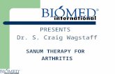 PRESENTS Dr. S. Craig Wagstaff SANUM THERAPY FOR ARTHRITIS.
